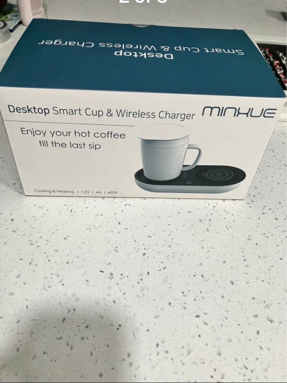 MINXUE Desktop Smart Cup & Wireless Charger